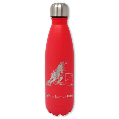 LaserGram Double Wall Water Bottle, Barrel Racer, Personalized Engraving Included