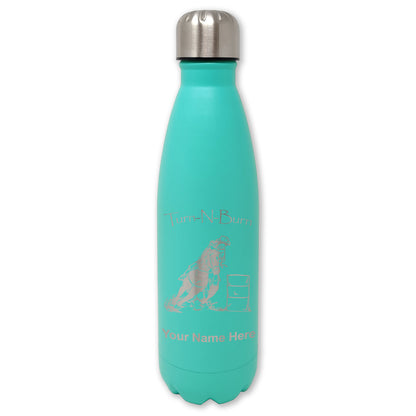 LaserGram Double Wall Water Bottle, Barrel Racer Turn N Burn, Personalized Engraving Included