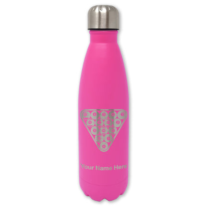 LaserGram Double Wall Water Bottle, Billiard Balls, Personalized Engraving Included