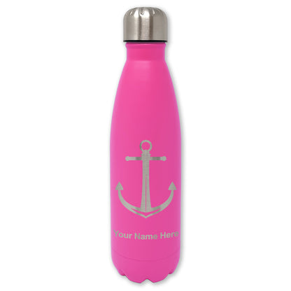 LaserGram Double Wall Water Bottle, Boat Anchor, Personalized Engraving Included