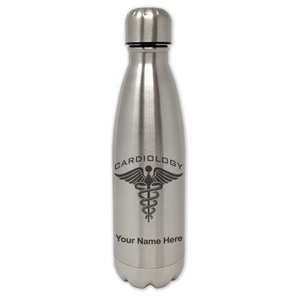 LaserGram Double Wall Water Bottle, Cardiology, Personalized Engraving Included