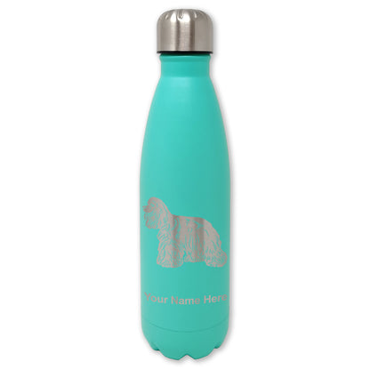 LaserGram Double Wall Water Bottle, Cocker Spaniel Dog, Personalized Engraving Included