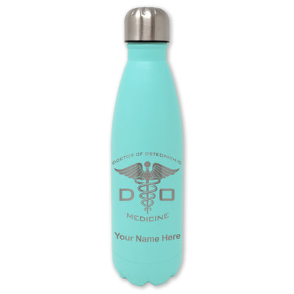 LaserGram Double Wall Water Bottle, DO Doctor of Osteopathic Medicine, Personalized Engraving Included