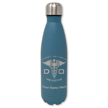 LaserGram Double Wall Water Bottle, DO Doctor of Osteopathic Medicine, Personalized Engraving Included
