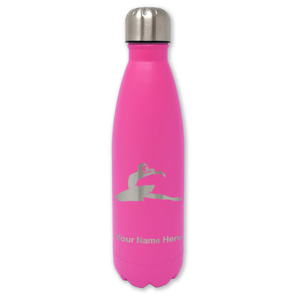 LaserGram Double Wall Water Bottle, Dancer, Personalized Engraving Included