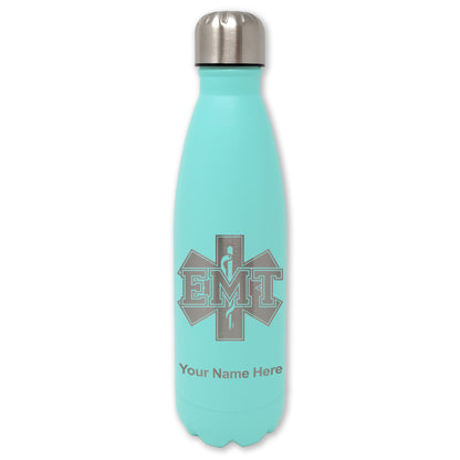 LaserGram Double Wall Water Bottle, EMT Emergency Medical Technician, Personalized Engraving Included