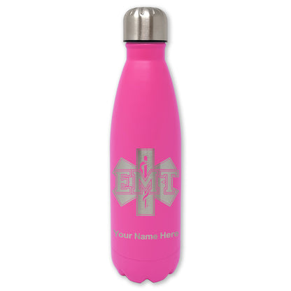 LaserGram Double Wall Water Bottle, EMT Emergency Medical Technician, Personalized Engraving Included