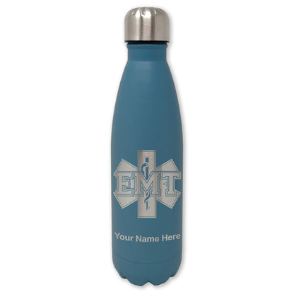 LaserGram Double Wall Water Bottle, EMT Emergency Medical Technician, Personalized Engraving Included