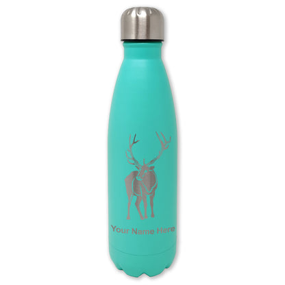 LaserGram Double Wall Water Bottle, Elk, Personalized Engraving Included