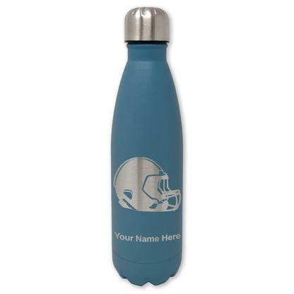 LaserGram Double Wall Water Bottle, Football Helmet, Personalized Engraving Included