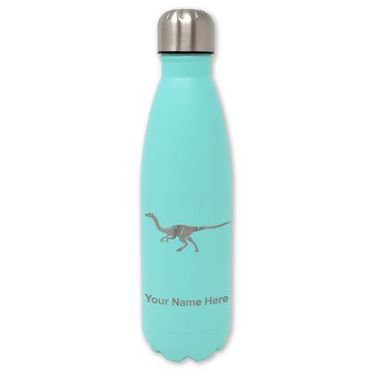 LaserGram Double Wall Water Bottle, Gallimimus Dinosaur, Personalized Engraving Included