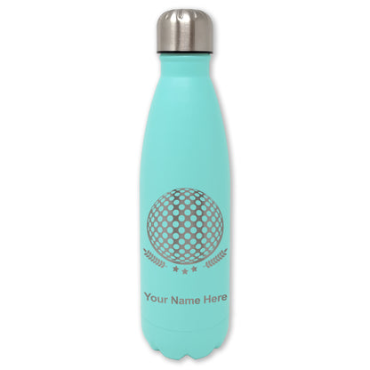 LaserGram Double Wall Water Bottle, Golf Ball, Personalized Engraving Included