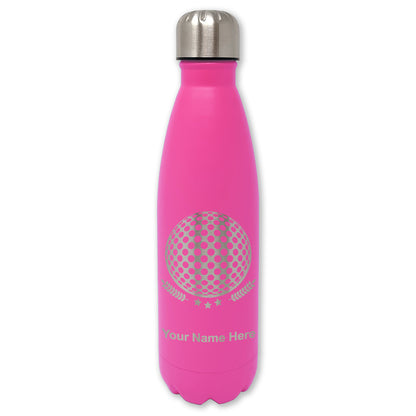 LaserGram Double Wall Water Bottle, Golf Ball, Personalized Engraving Included