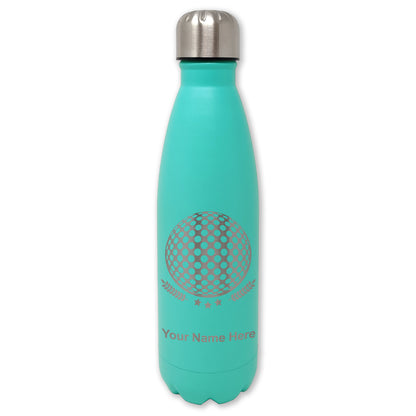 LaserGram Double Wall Water Bottle, Golf Ball, Personalized Engraving Included