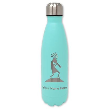 LaserGram Double Wall Water Bottle, Kokopelli, Personalized Engraving Included