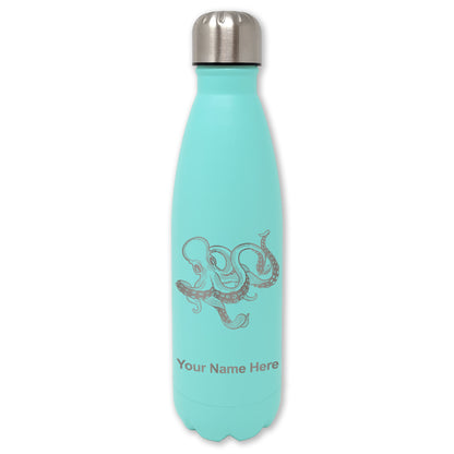 LaserGram Double Wall Water Bottle, Kraken, Personalized Engraving Included