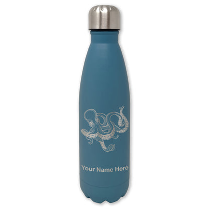 LaserGram Double Wall Water Bottle, Kraken, Personalized Engraving Included
