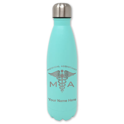 LaserGram Double Wall Water Bottle, MA Medical Assistant, Personalized Engraving Included