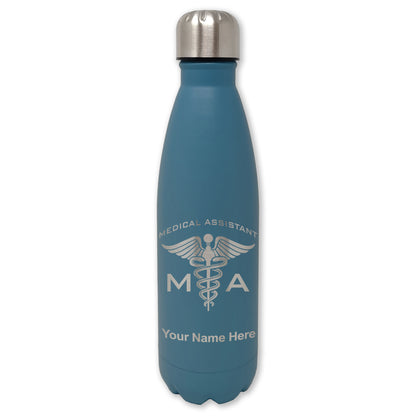 LaserGram Double Wall Water Bottle, MA Medical Assistant, Personalized Engraving Included