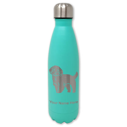 LaserGram Double Wall Water Bottle, Maltese Dog, Personalized Engraving Included