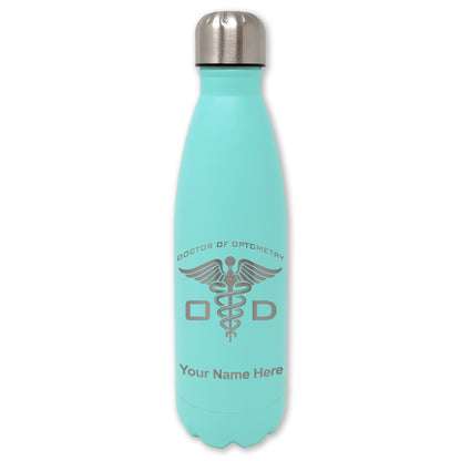 LaserGram Double Wall Water Bottle, OD Doctor of Optometry, Personalized Engraving Included
