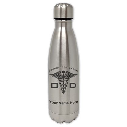 LaserGram Double Wall Water Bottle, OD Doctor of Optometry, Personalized Engraving Included