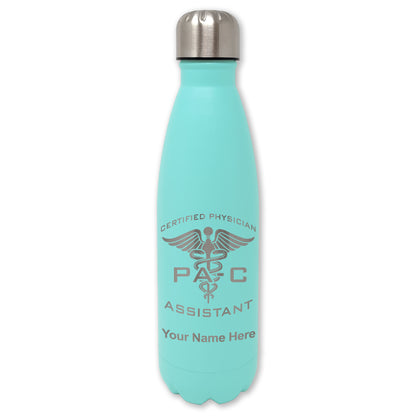 LaserGram Double Wall Water Bottle, PA-C Certified Physician Assistant, Personalized Engraving Included