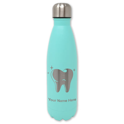 LaserGram Double Wall Water Bottle, Tooth, Personalized Engraving Included