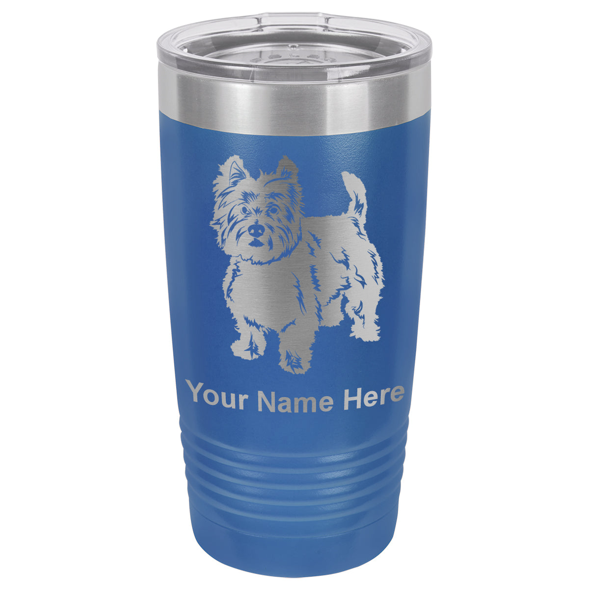 20oz Vacuum Insulated Tumbler Mug, West Highland Terrier Dog, Personalized Engraving Included
