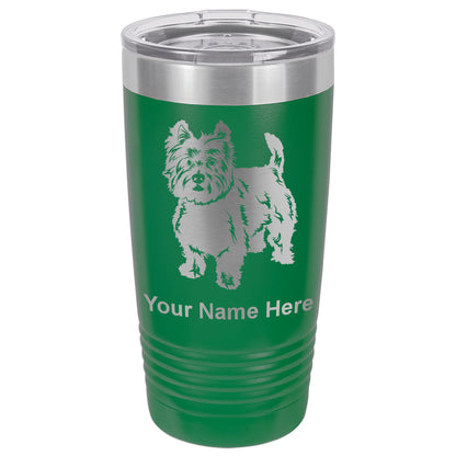 20oz Vacuum Insulated Tumbler Mug, West Highland Terrier Dog, Personalized Engraving Included