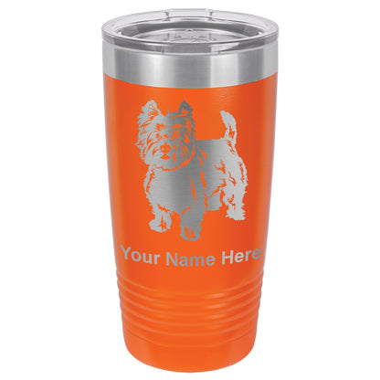 20oz Vacuum Insulated Tumbler Mug, West Highland Terrier Dog, Personalized Engraving Included