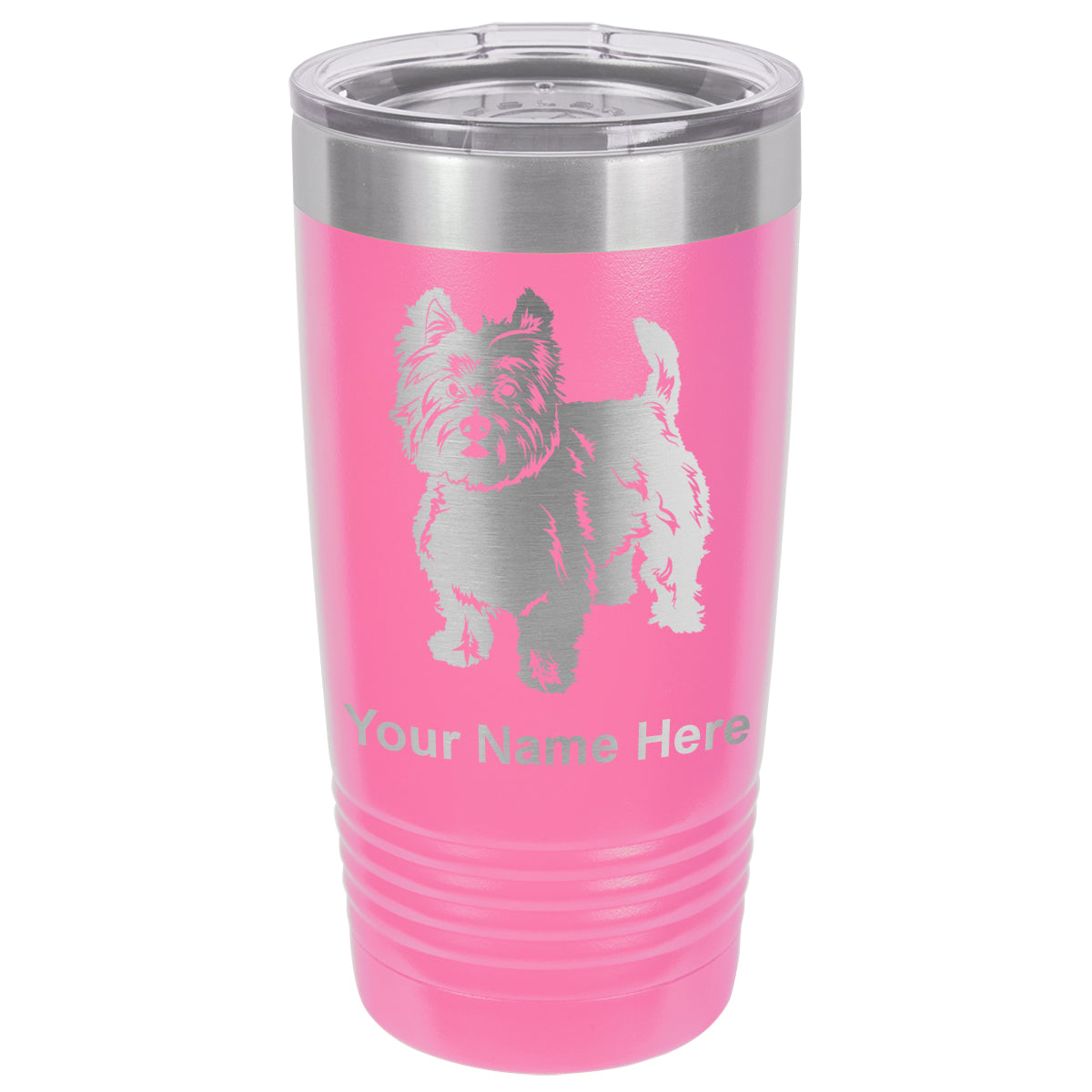 20oz Vacuum Insulated Tumbler Mug, West Highland Terrier Dog, Personalized Engraving Included
