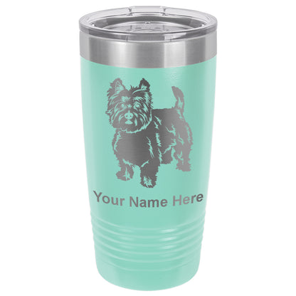 20oz Vacuum Insulated Tumbler Mug, West Highland Terrier Dog, Personalized Engraving Included