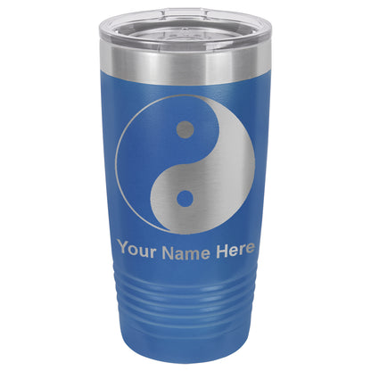 20oz Vacuum Insulated Tumbler Mug, Yin Yang, Personalized Engraving Included