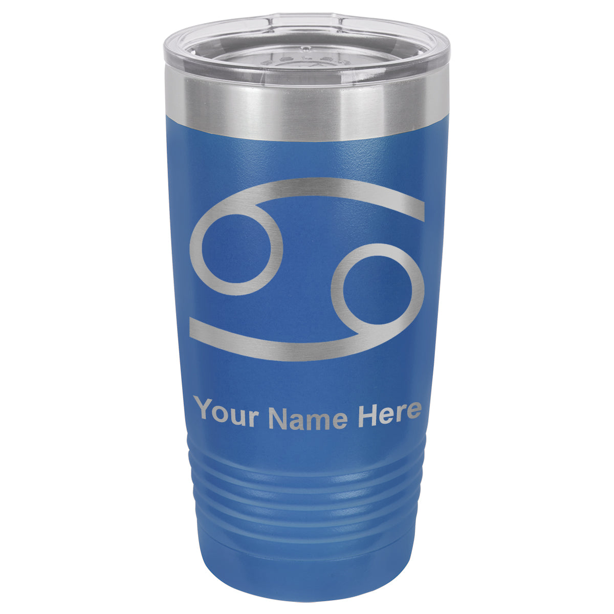20oz Vacuum Insulated Tumbler Mug, Zodiac Sign Cancer, Personalized Engraving Included