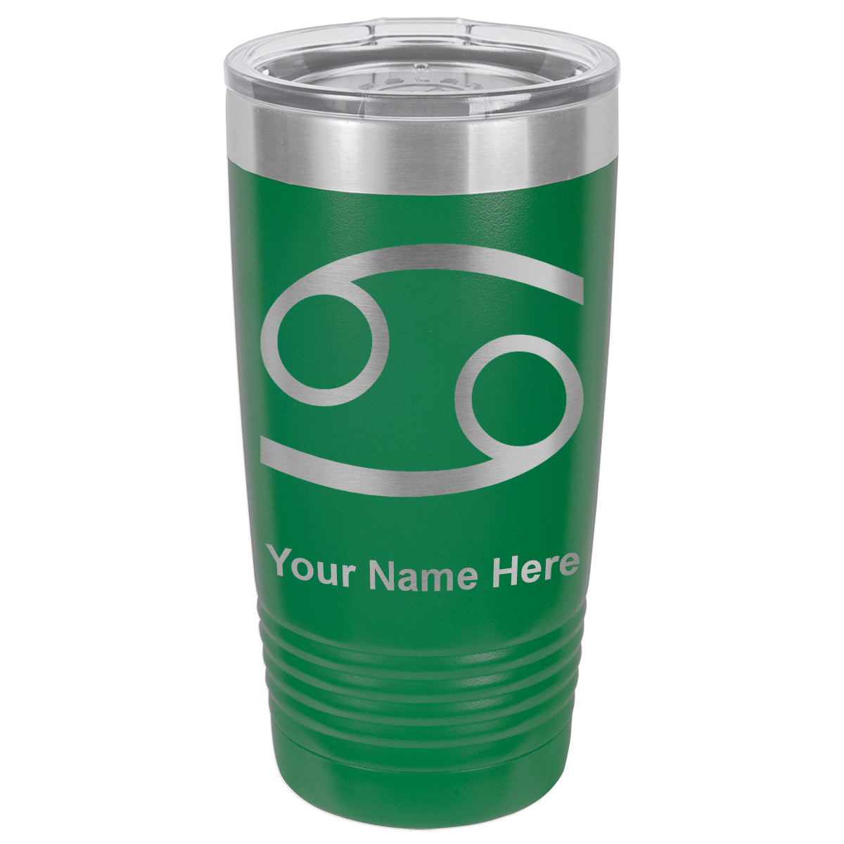 20oz Vacuum Insulated Tumbler Mug, Zodiac Sign Cancer, Personalized Engraving Included