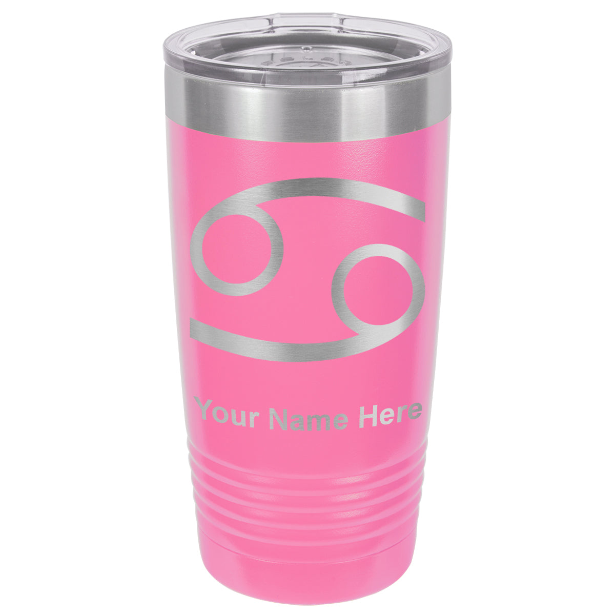 20oz Vacuum Insulated Tumbler Mug, Zodiac Sign Cancer, Personalized Engraving Included