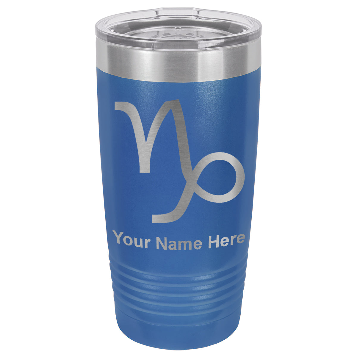20oz Vacuum Insulated Tumbler Mug, Zodiac Sign Capricorn, Personalized Engraving Included