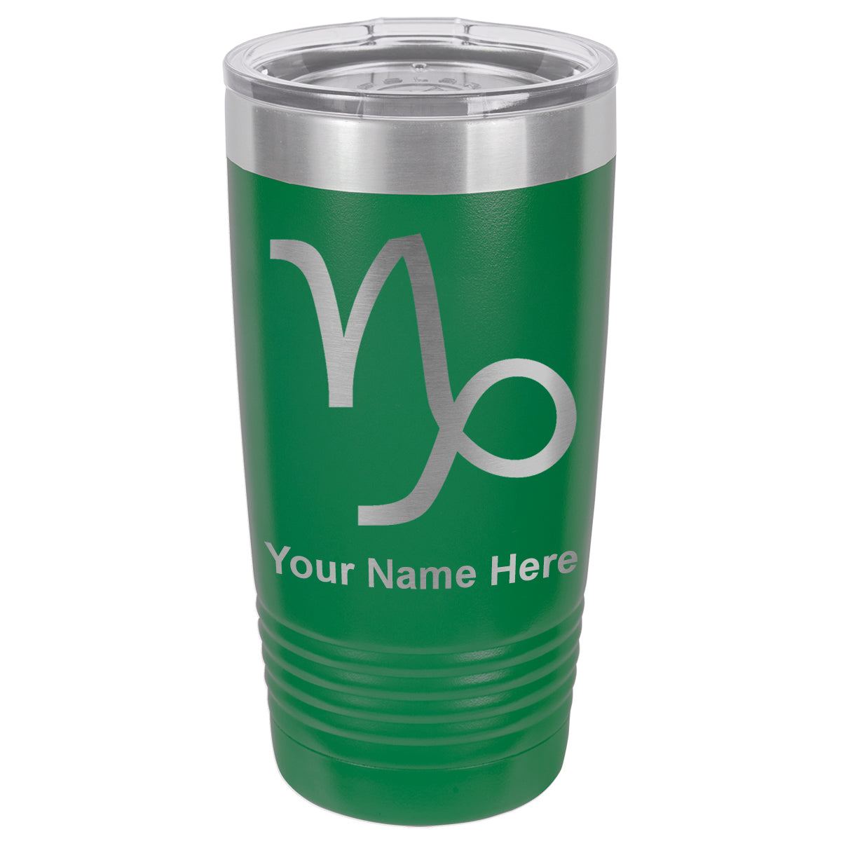 20oz Vacuum Insulated Tumbler Mug, Zodiac Sign Capricorn, Personalized Engraving Included
