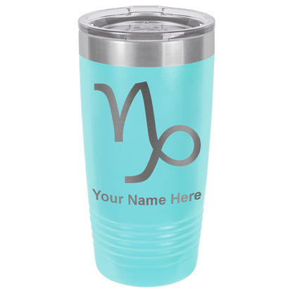 20oz Vacuum Insulated Tumbler Mug, Zodiac Sign Capricorn, Personalized Engraving Included