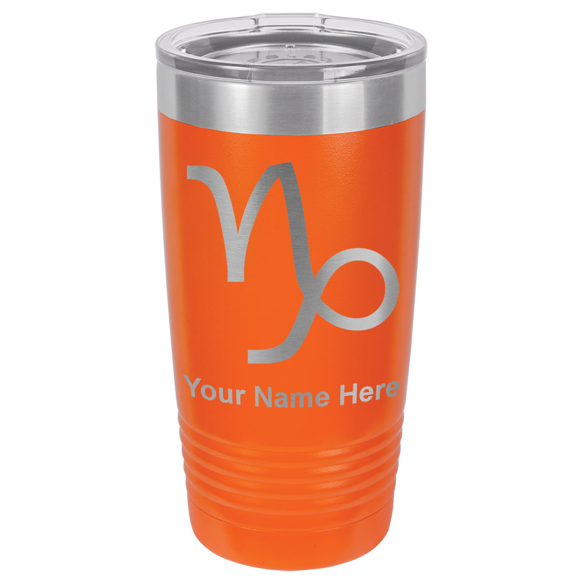 20oz Vacuum Insulated Tumbler Mug, Zodiac Sign Capricorn, Personalized Engraving Included