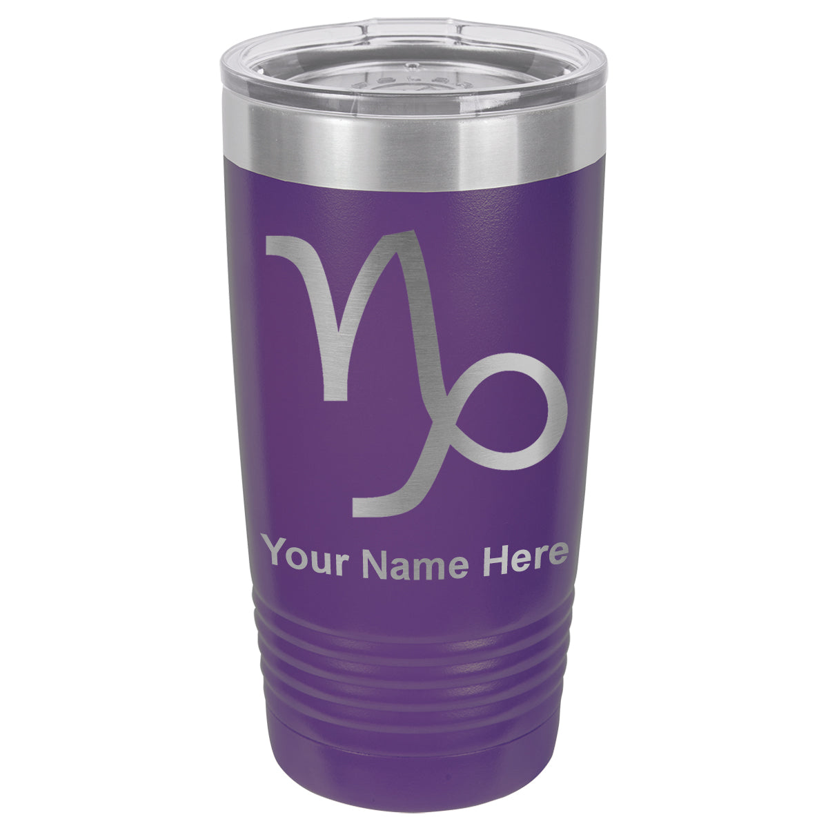 20oz Vacuum Insulated Tumbler Mug, Zodiac Sign Capricorn, Personalized Engraving Included