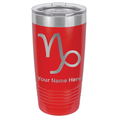 20oz Vacuum Insulated Tumbler Mug, Zodiac Sign Capricorn, Personalized Engraving Included