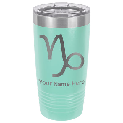 20oz Vacuum Insulated Tumbler Mug, Zodiac Sign Capricorn, Personalized Engraving Included