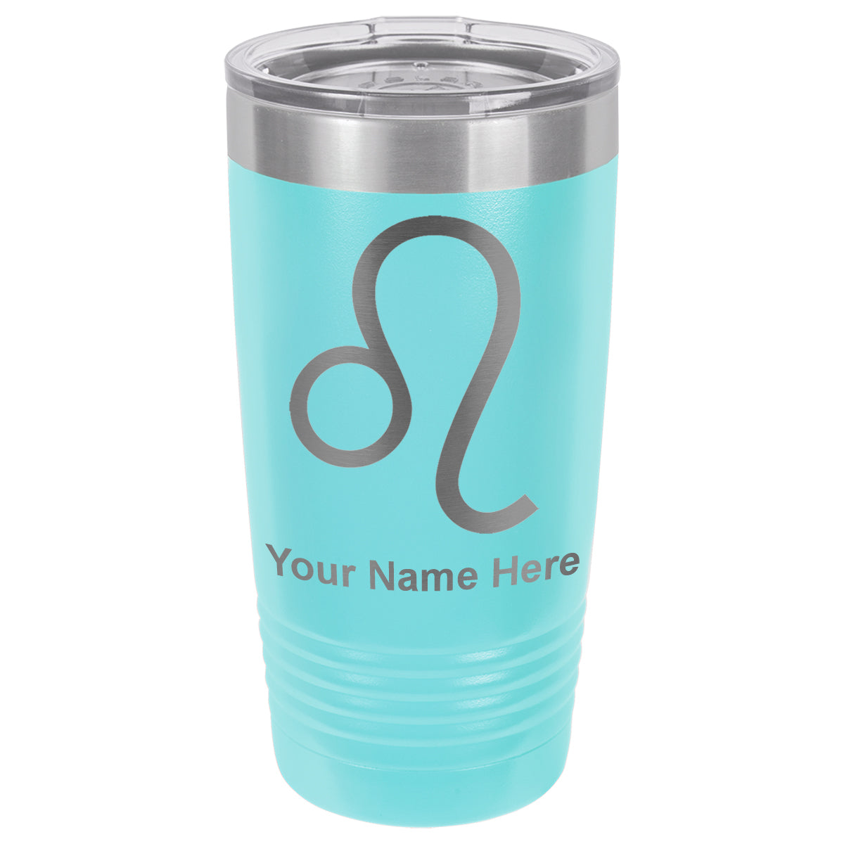 20oz Vacuum Insulated Tumbler Mug, Zodiac Sign Leo, Personalized Engraving Included