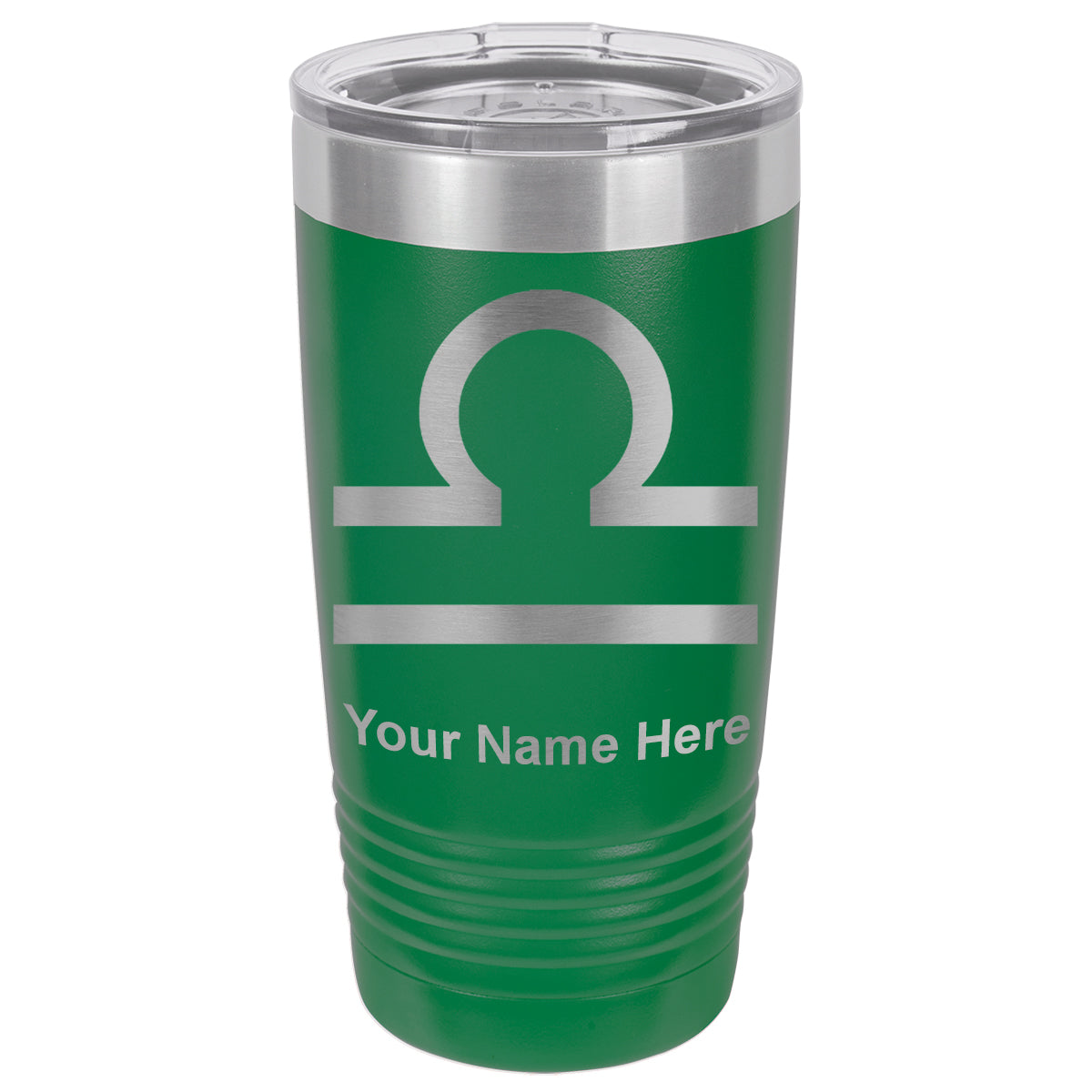 20oz Vacuum Insulated Tumbler Mug, Zodiac Sign Libra, Personalized Engraving Included