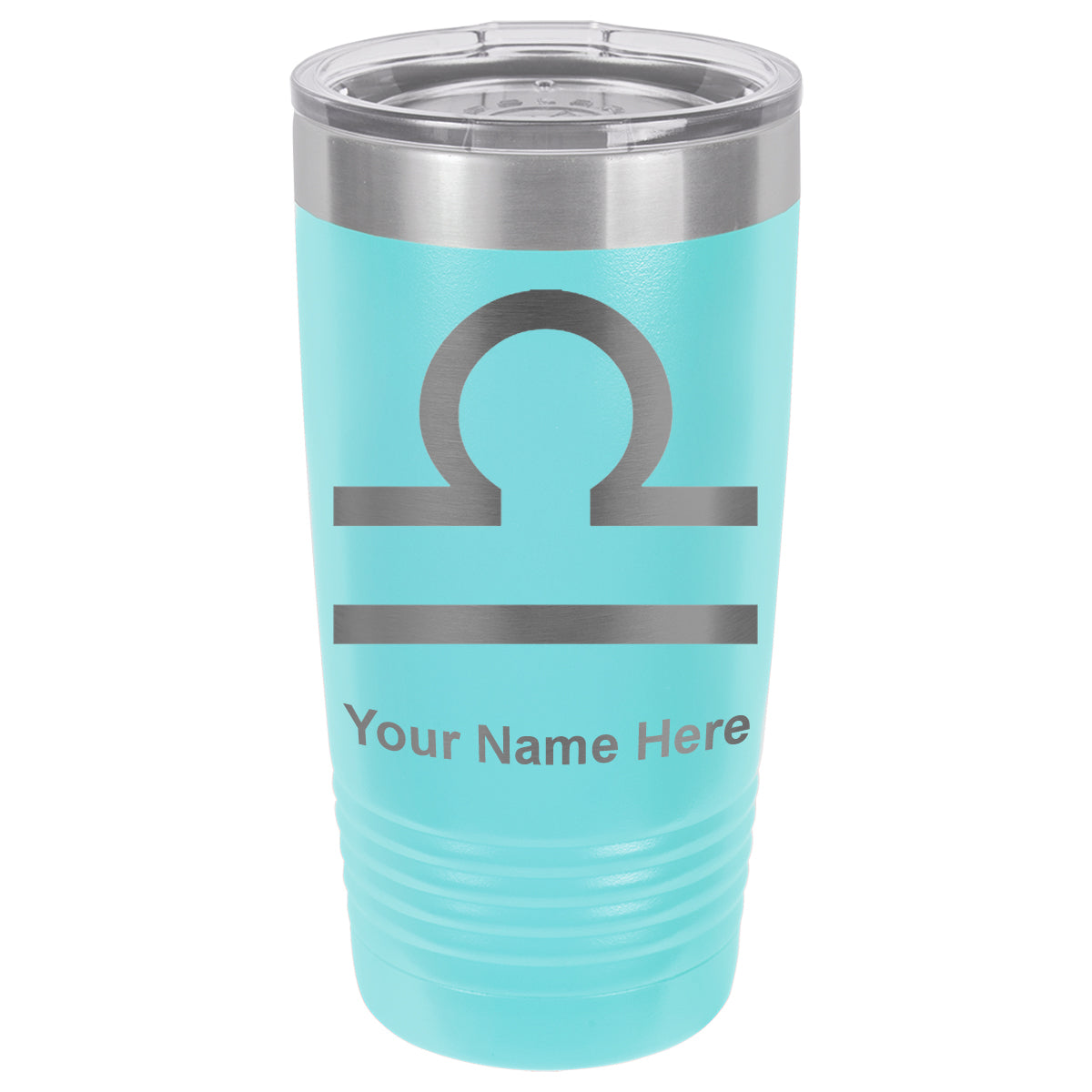 20oz Vacuum Insulated Tumbler Mug, Zodiac Sign Libra, Personalized Engraving Included