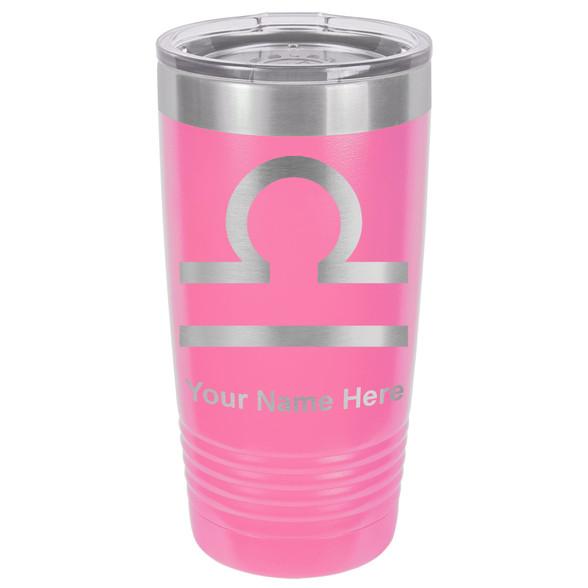 20oz Vacuum Insulated Tumbler Mug, Zodiac Sign Libra, Personalized Engraving Included