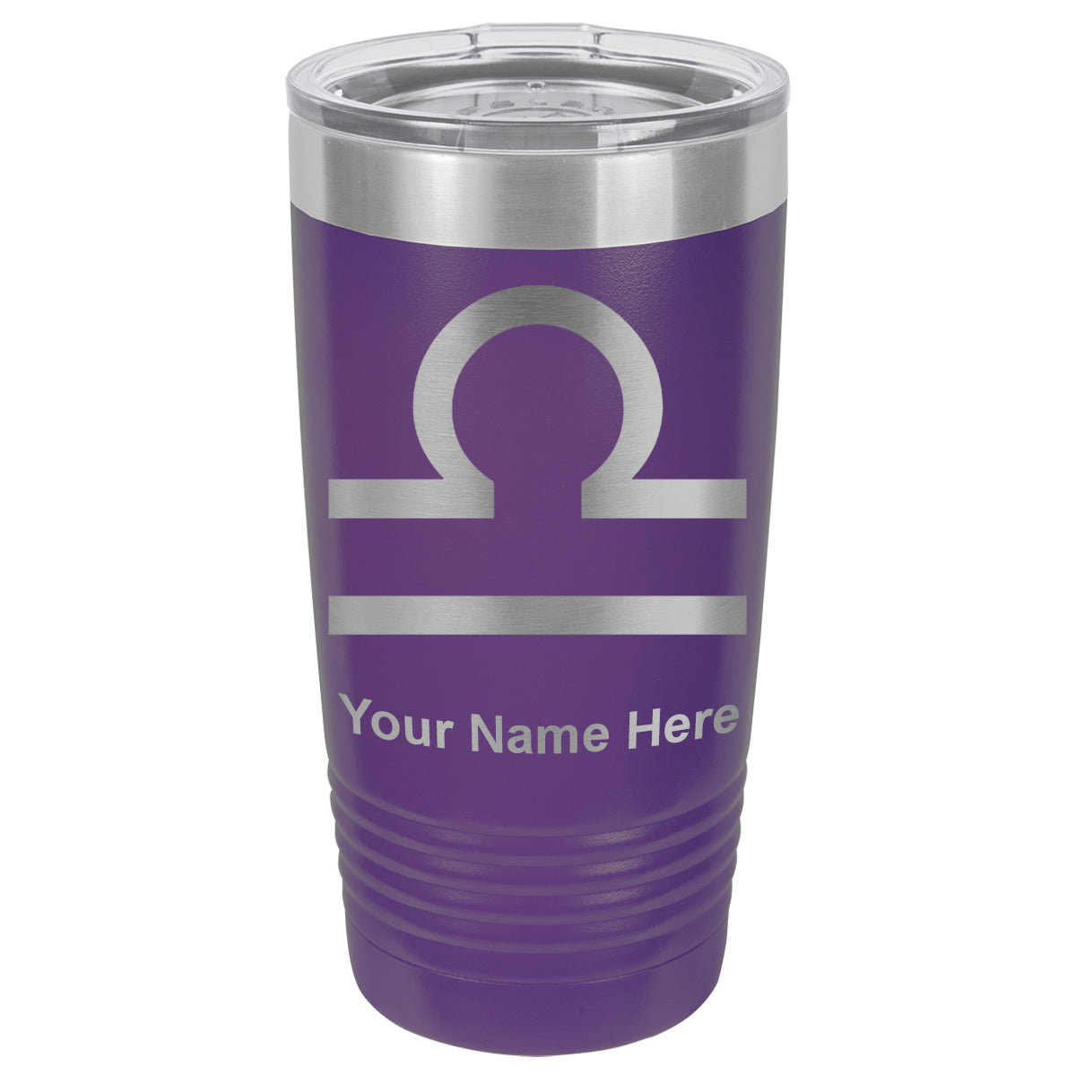 20oz Vacuum Insulated Tumbler Mug, Zodiac Sign Libra, Personalized Engraving Included