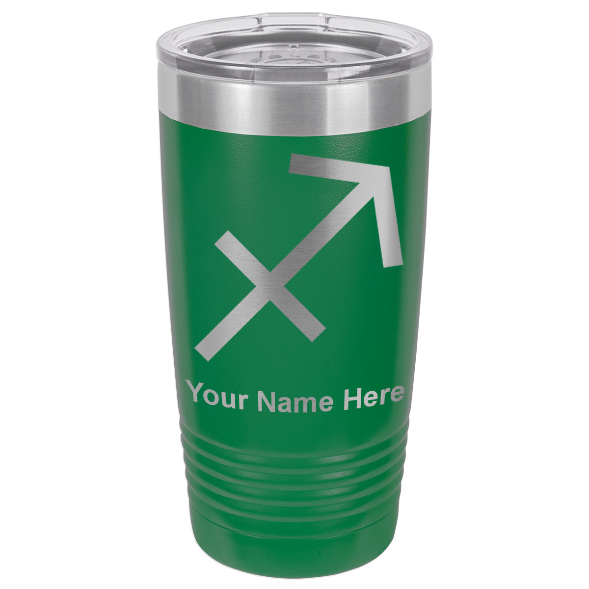 20oz Vacuum Insulated Tumbler Mug, Zodiac Sign Sagittarius, Personalized Engraving Included